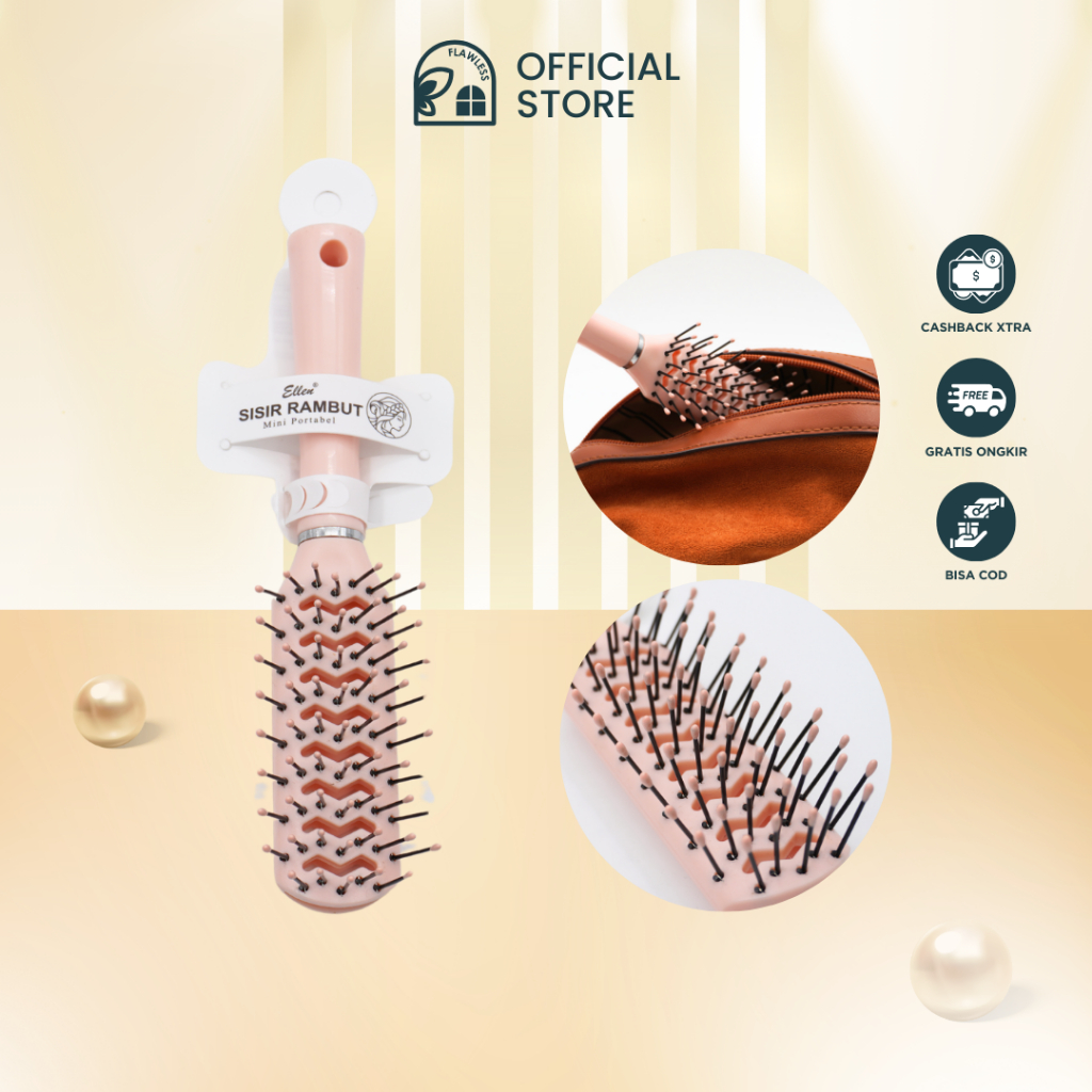 Ellen Mini 211 Vent Brush - Sisir Rambut H211.6242