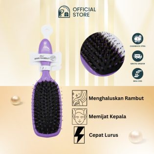 Ellen Shine Brush Purple - Sisir Anti Kusut 34-1-31