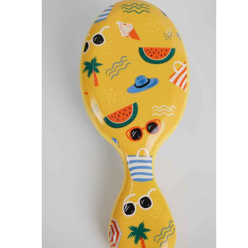 Erina Mini Cushion Hair Brush - Sunshine Yellow, Anti Kusut & Travel-Friendly 26-2 - Gambar 3